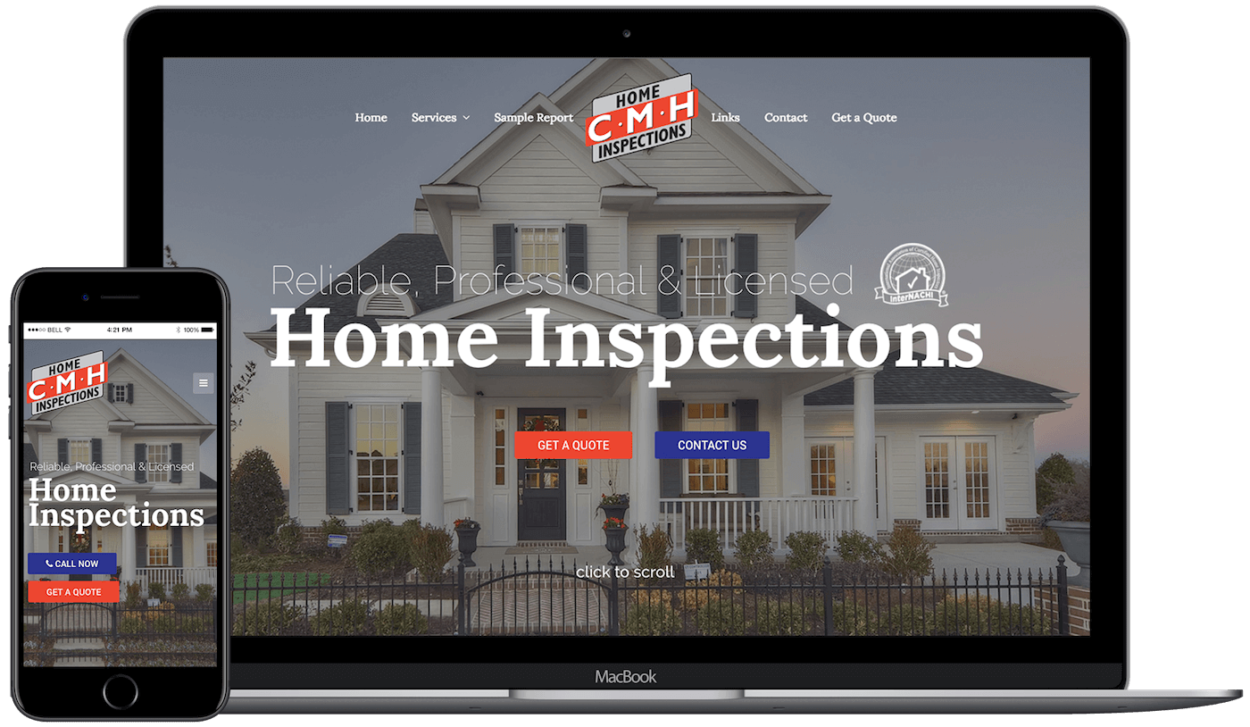 CMH Home Inspections Project - Web Design in Tallahassee, FL